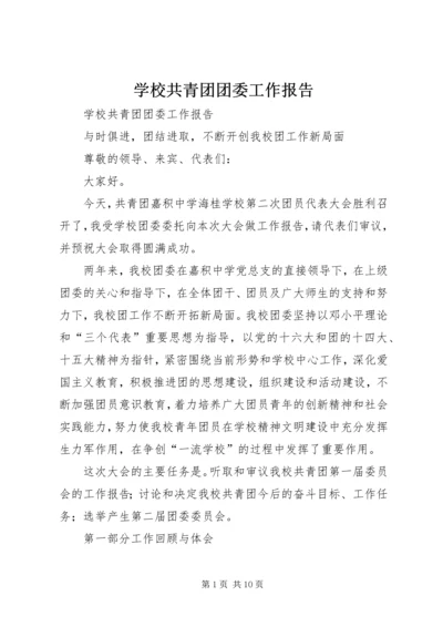 学校共青团团委工作报告 (7).docx