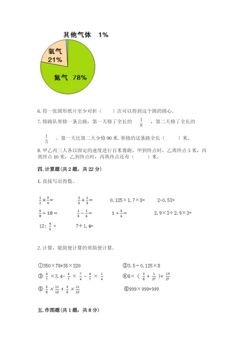 人教版数学六年级上册期末测试卷带答案（综合卷）.docx