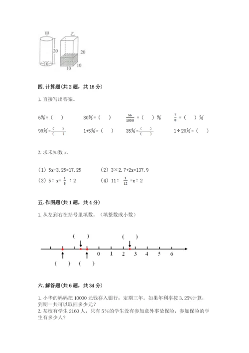 六年级下册数学期末测试卷精品【模拟题】.docx