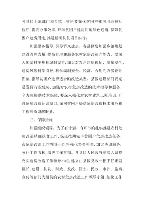 精准扶贫农村危房改造支持计划实施方案.docx