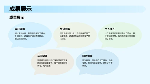 研学旅行活动心得分享PPT