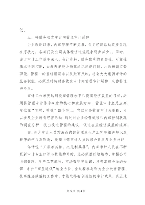 做好内部审计工作的几点体会与建议 (3).docx