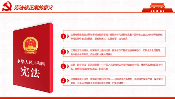 学习宪法尊崇宪法新宪法聚焦两会PPT模板