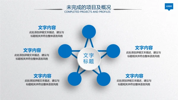 2020蓝色工作汇报述职年终总结PPT