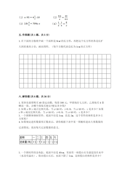 人教版六年级下册数学 期末测试卷精品（精选题）.docx