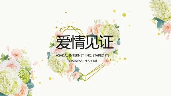 婚礼舞台开场片头相册婚礼纪念册PPT