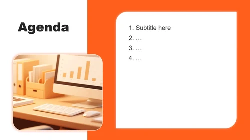 橙黄色商务风大学生个人求职简历PPT主题模板