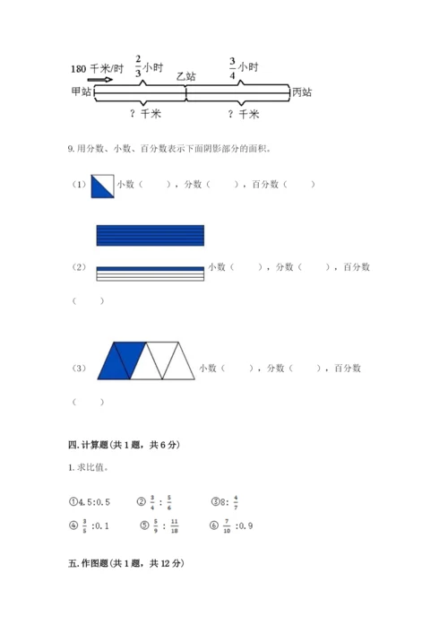 小学六年级上册数学期末测试卷（精选题）word版.docx