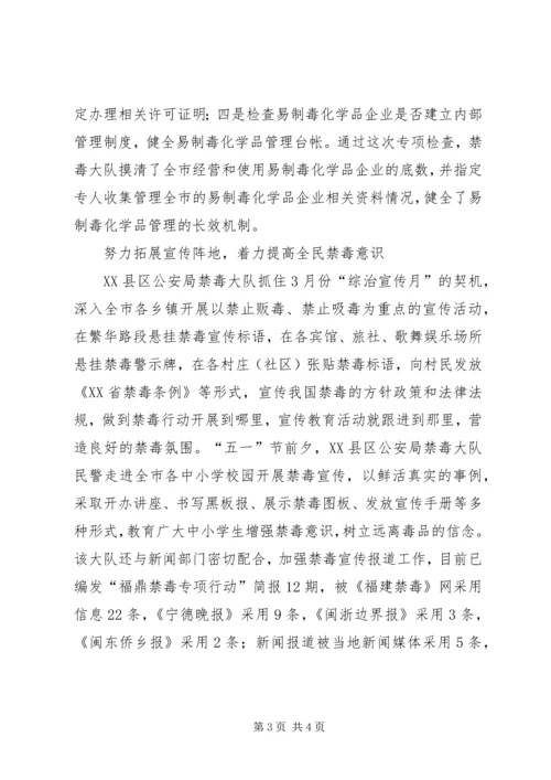 公安禁毒部门强化措施推进禁毒专项行动.docx