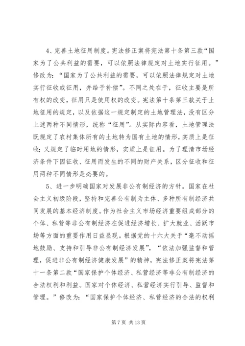 学习宪法修正案心得体会 (2).docx