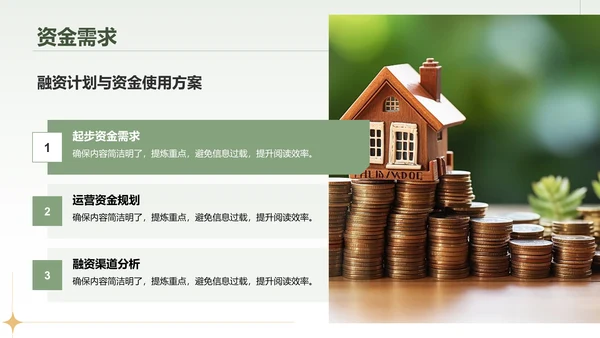 绿色复古风服装商业计划书PPTPPT模板