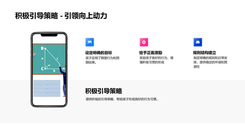 心理引领孩子行为PPT模板