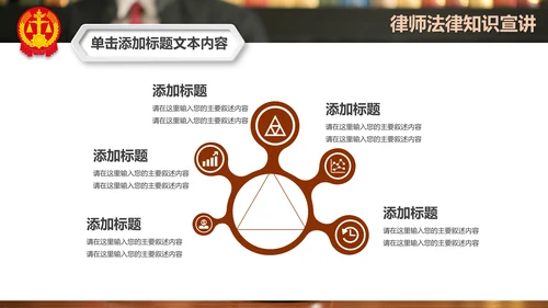 法庭宪法刑法公正公平法律讲堂总结PPT模板