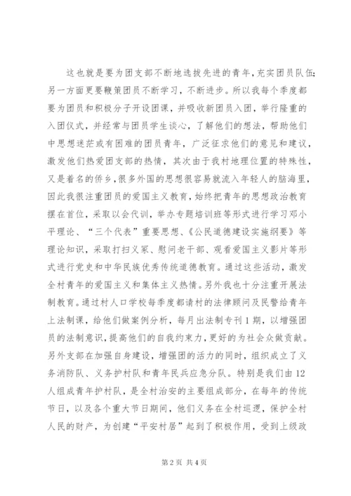 村团支部书记工作总结范文.docx