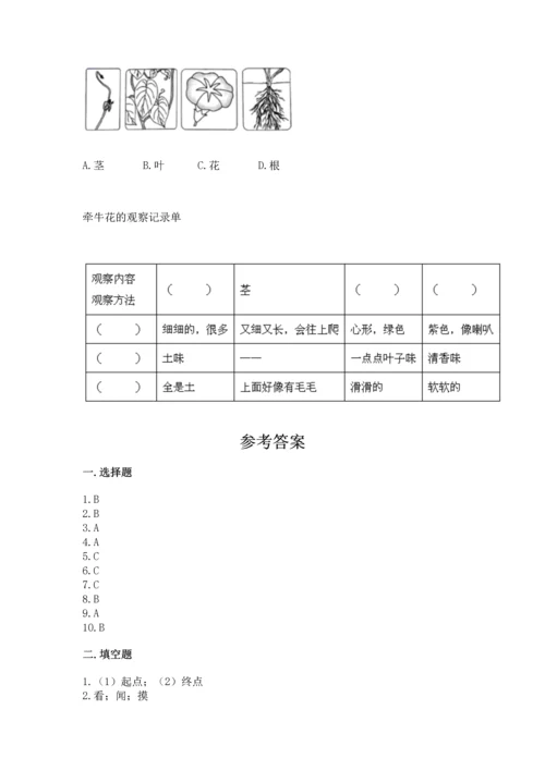 教科版科学一年级上册期末测试卷附完整答案（有一套）.docx