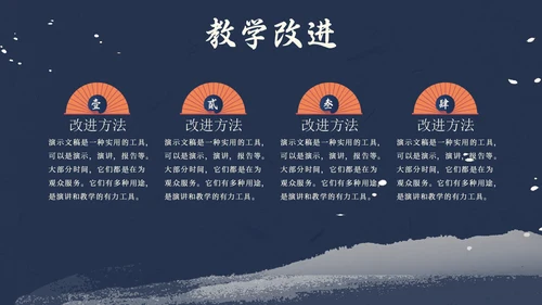 日出东方中式国潮风教育教学课通用PPT模板