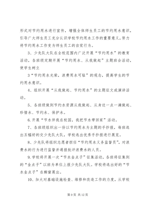 学校节水宣传活动实施方案.docx