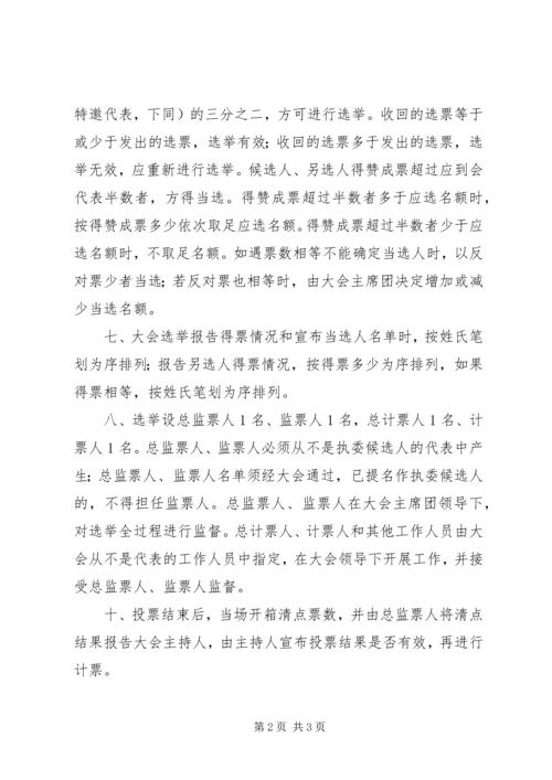妇女代表大会选举办法.docx