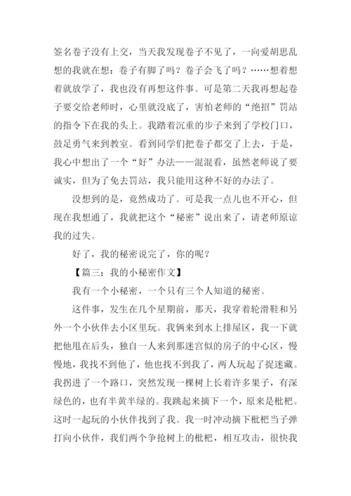 我的小秘密作文200字.docx
