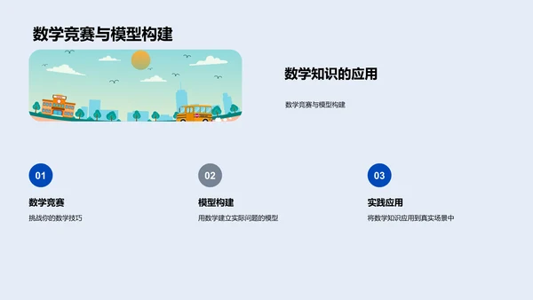 数学在生活应用PPT模板