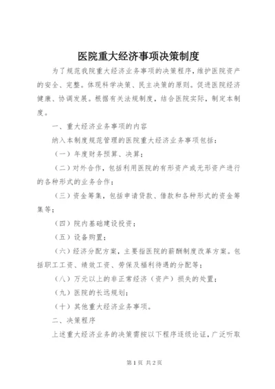 医院重大经济事项决策制度 (2).docx