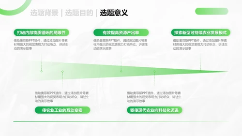 绿色简约商务风大学生毕业答辩