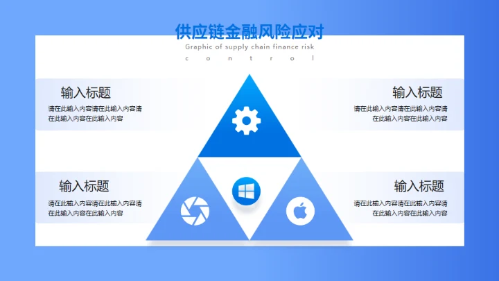 供应链金融风控图解防范安全护盾通用PPT模板