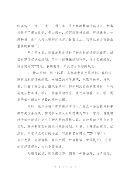 新农村建设调查报告范文.docx