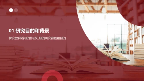 红色简约研究性作业汇报PPT模板