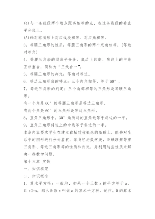 八年级数学知识点总结归纳.docx