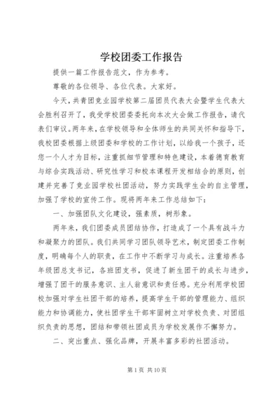 学校团委工作报告 (2).docx