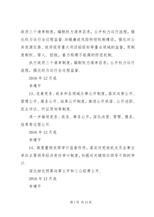 市统计局党风廉政建设党委主体责任清单.docx