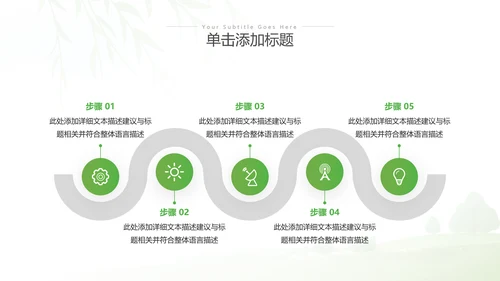 清新绿色全国节能宣传周和低碳日活动环保PPT