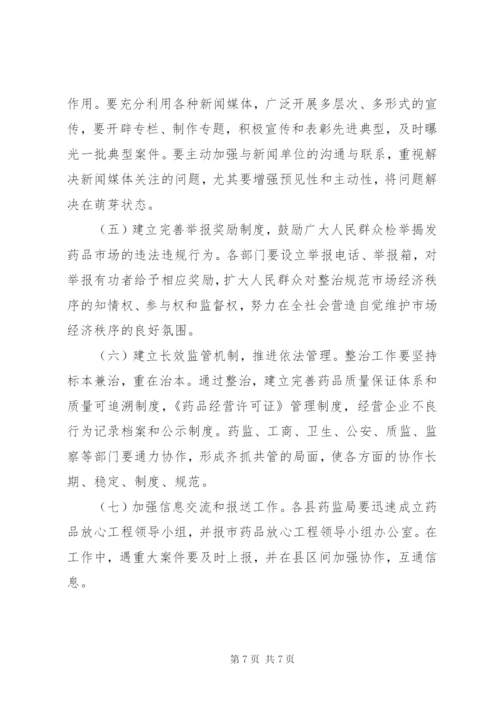 XX市实施药品放心工程工作方案.docx