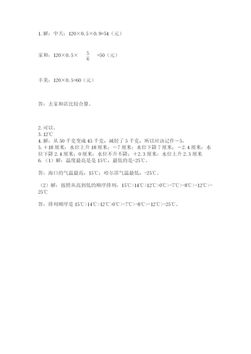 小学六年级升初中模拟试卷及参考答案【新】.docx