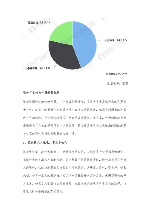 瓷砖行业产销需求分析-中高端产品消费群体日益壮大.docx