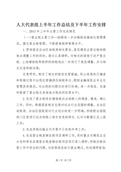 人大代表组上半年工作总结及下半年工作安排.docx