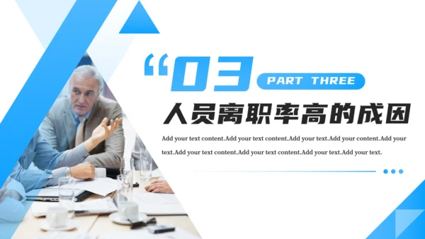 企业人力资源离职率分析通用PPT模板