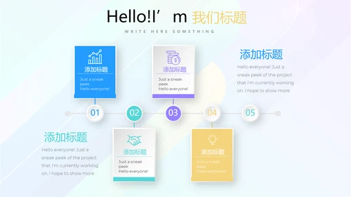 简约时尚企业培训管理商务风通用PPT动态模板
