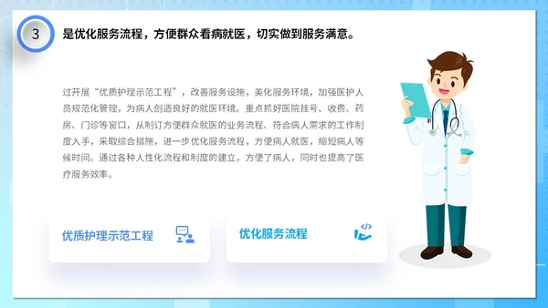 蓝色清新微粒体医疗行业医院年终工作总结PPT年终总结