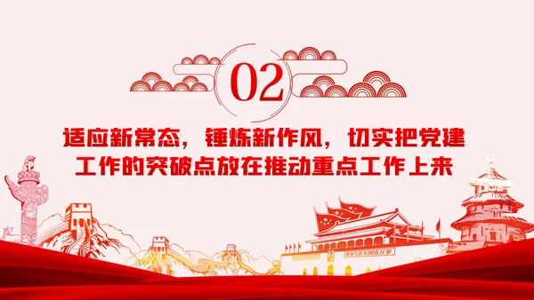 缅怀党史丰功伟绩增强党员使命担当建党节党课PPT
