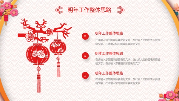 剪纸2019新年计划年终总结述职PPT