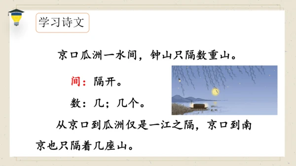 古诗词诵读 6 泊船瓜洲 课件