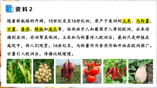 【人教新版】七上 第六章 跨学科主题学习 《探索外来食物传播史》（教学课件24张）