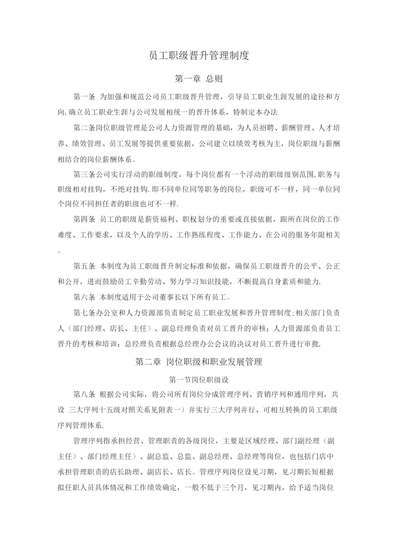 员工职级晋升管理制度.docx