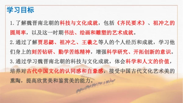 第20课  魏晋南北朝的科技与文化  课件