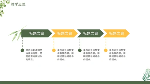 绿色小清新简约通用教学说课PPT模板