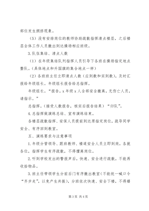 罗阳小学应急疏散演练方案.docx