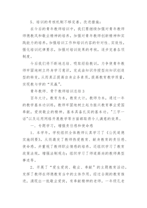 青年教师、骨干教师培训总结.docx