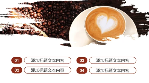 下午茶西餐厅休闲咖啡厅介绍咖啡介绍PPT模板